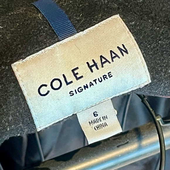 Cole Haan Black Women’s Wool-Blend lined jacket size 6 - Picture 5 of 8